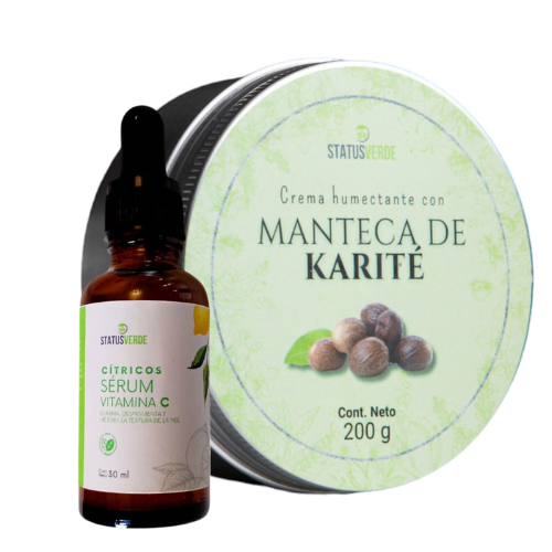 Kit LUMINOSIDAD (CREMA KARITÉy SERUM Vitamina C