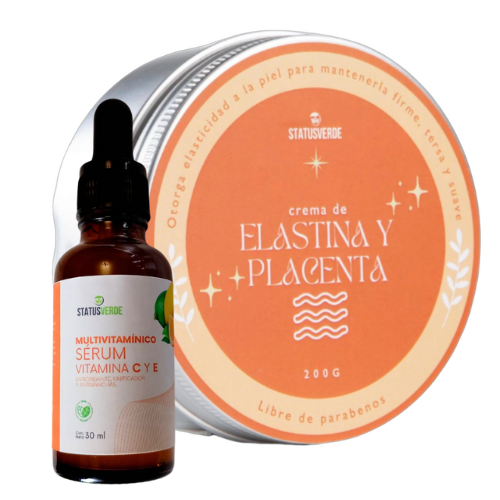 Kit REJUVENECEDOR (Crema elastina y Serum Multivitamínico)