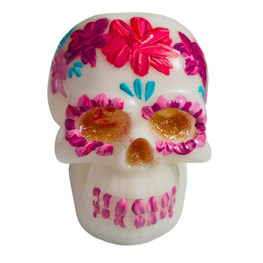 Vela con forma y aroma a Calaverita de azúcar Grande