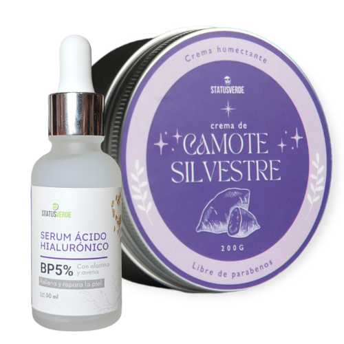 Kit ALIVIO (crema de CAMOTE y serum de AVENA-ÁCIDO HIALURÓNICO)