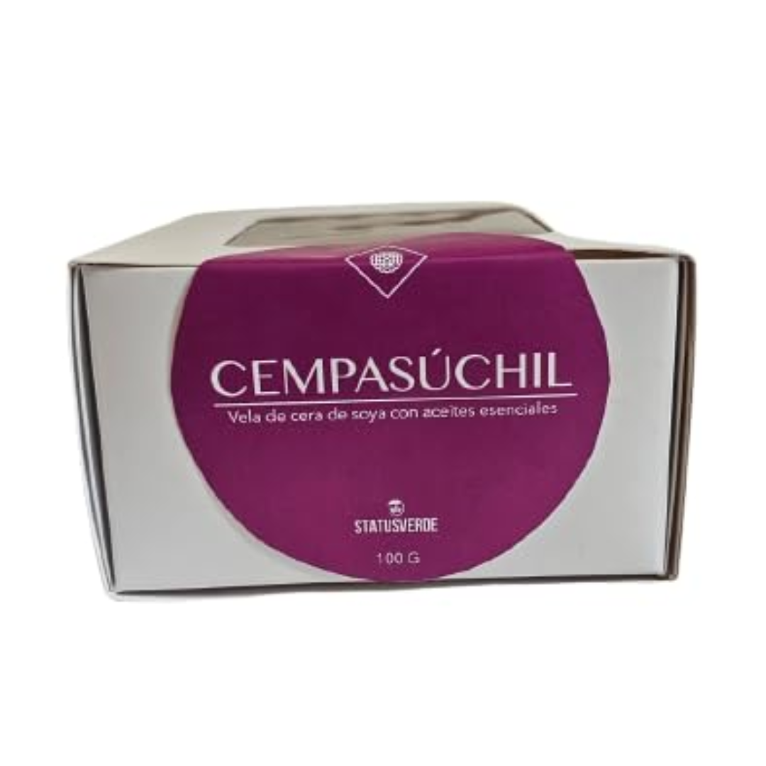 Vela aromática de Flor de Cempasúchil KIT 3 pzs