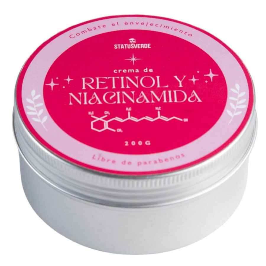 Crema ANTIMANCHAS de Retinol y Niacinamida 200g - STATUS VERDE