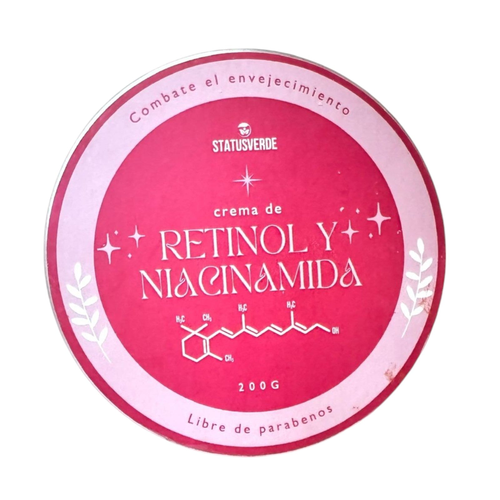 Crema ANTIMANCHAS de Retinol y Niacinamida 200g - STATUS VERDE