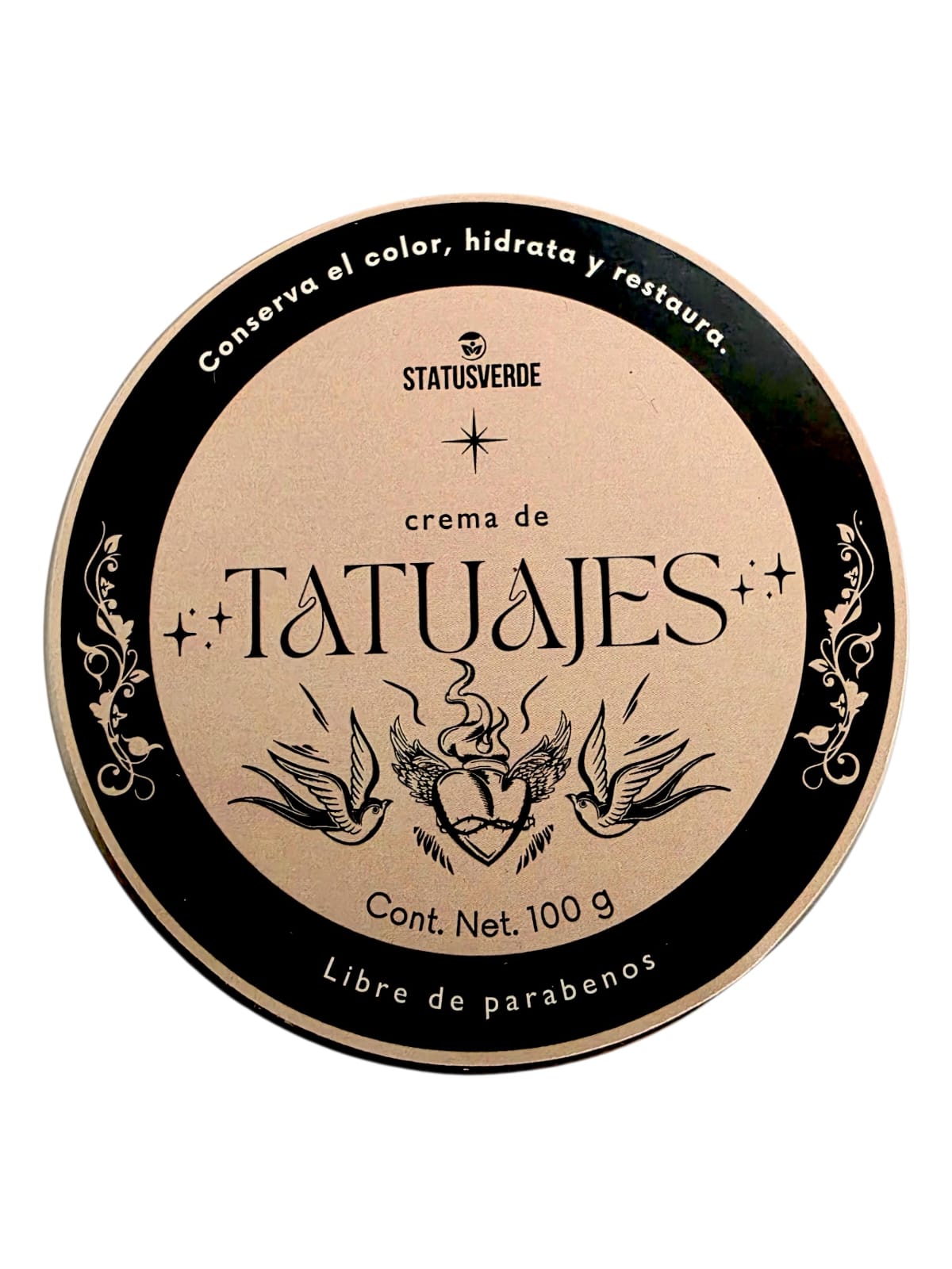 Crema para el Cuidado de Tatuajes 100 G - STATUS VERDE