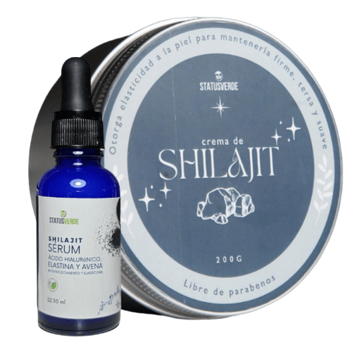 kit SHILAJIT revitalizador y tonificante (CREMA y SERUM) - STATUS VERDE