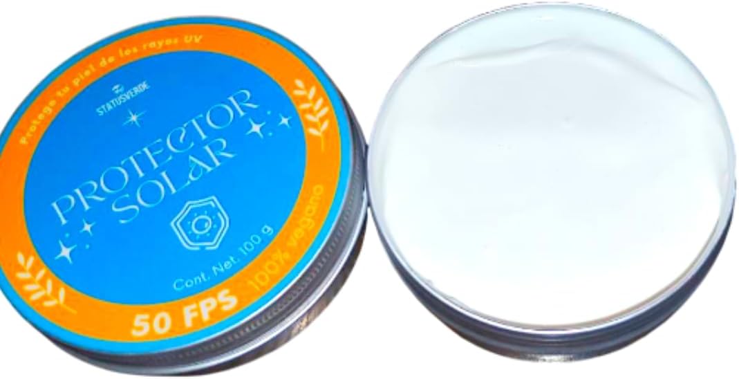 Protector solar de viaje FPS 50 biodegradable de 100 g - STATUS VERDE