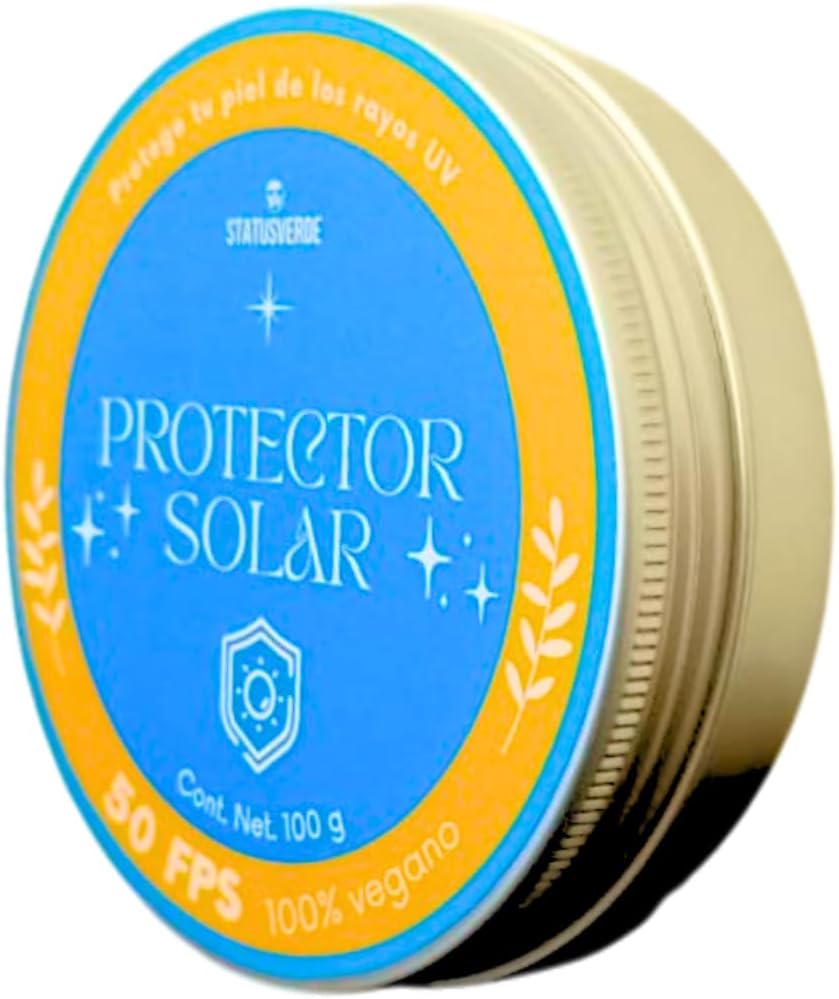 Protector solar de viaje FPS 50 biodegradable de 100 g - STATUS VERDE
