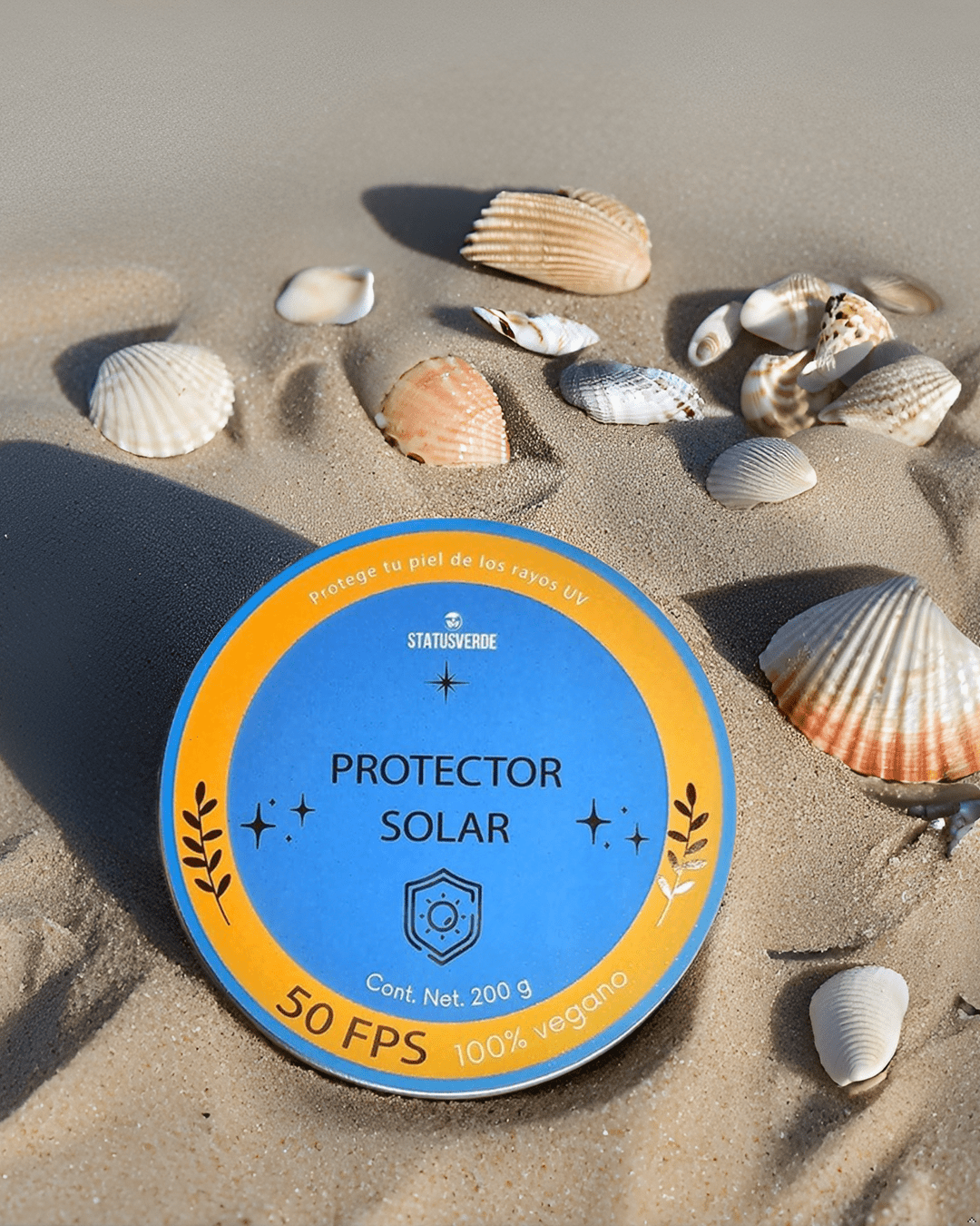Protector solar FPS 50 biodegradable 200g - STATUS VERDE