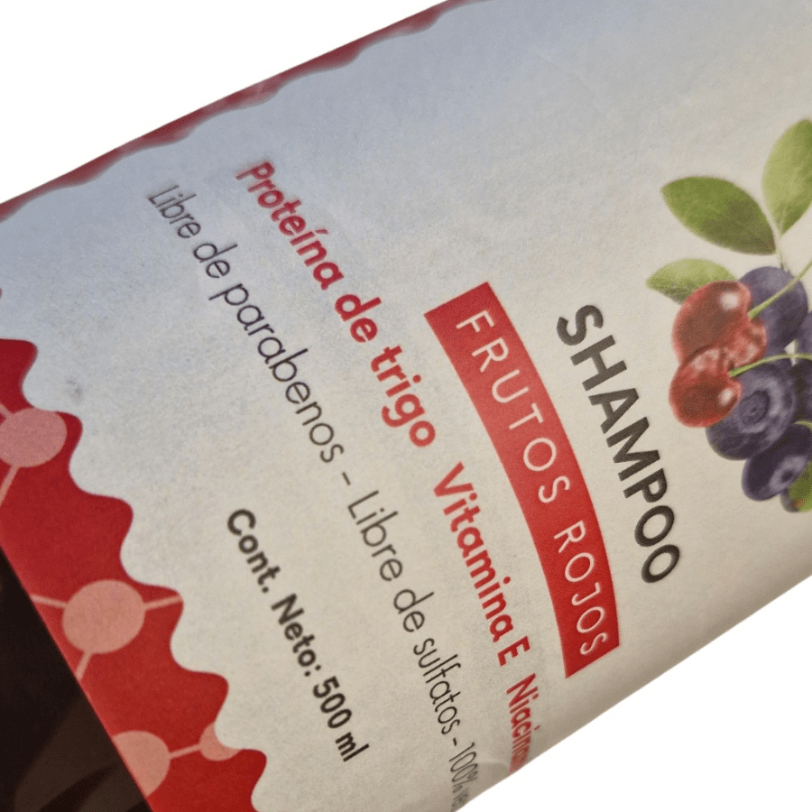 Shampoo de frutos rojos 500 mL - STATUS VERDE
