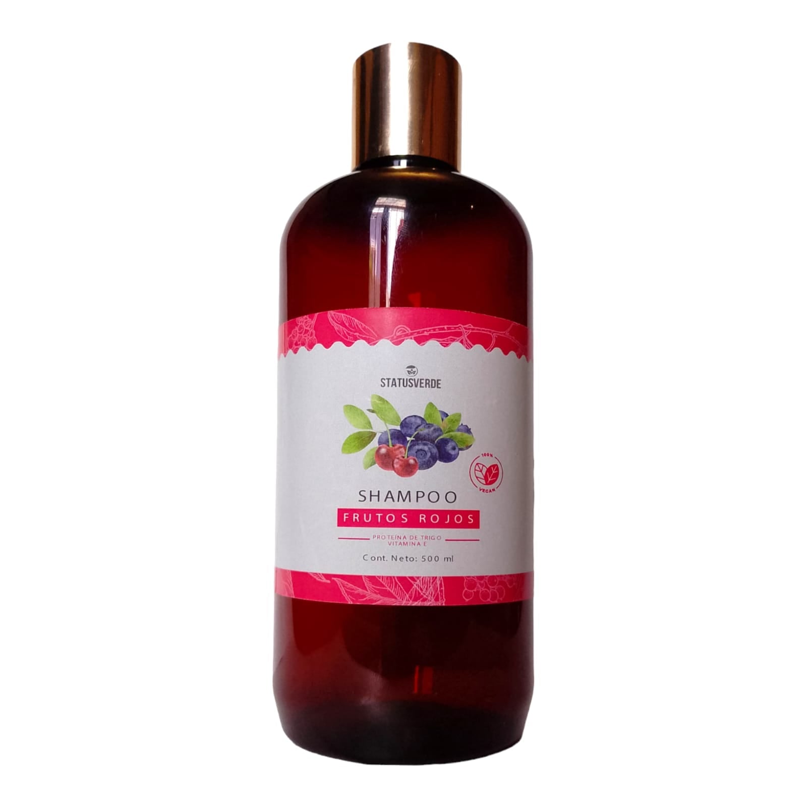 Shampoo de frutos rojos 500 mL - STATUS VERDE