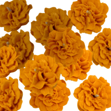 Vela aromática de Flor de Cempasúchil KIT 3 pzs - STATUS VERDE